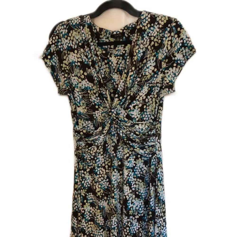 GNW Multi colored (dark aqua, light aqua white) dress